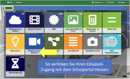 Vorschaubild Schritt1<br>Bitte auf "Medienzentrum Edupool klicken