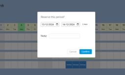 Preview image Enter reservation as a lender