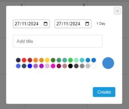 Preview image Add appointment (Month view)
