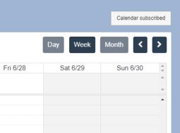 Preview image Subscribed Calendar Button