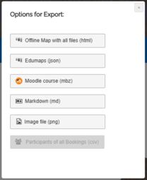 Preview image Options for exporting maps