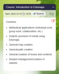 Preview image Booked box