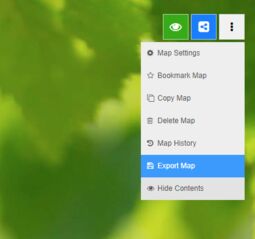 Preview image “Export Map” in the Map Menu