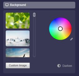 Preview image Selecting the background of the map