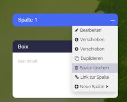 Vorschaubild Screenshot: Spalte löschen