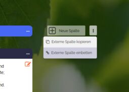Vorschaubild Option „Externe Spalte einbetten“