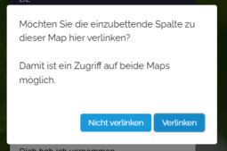 Vorschaubild Abfrage zum Verlinken der Map