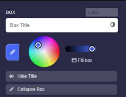 Preview image Advanced settings for box color