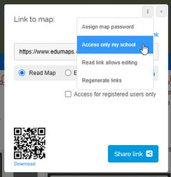 Preview image Option: “Access only my school”