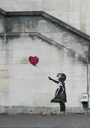 Vorschaubild Girl with baloon- Banksy