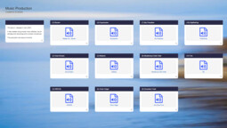 Preview image Screenshot: Map showing a self-made Album (Music Production)