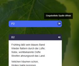 Vorschaubild Eingebettete Spalte auf der Map