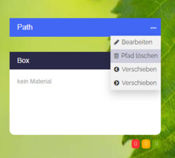 Vorschaubild Screenshot: Pfad löschen