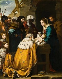 Bild gemeinfrei:  https://en.wikipedia.org/wiki/File:Bartolom%C3%A9_Esteban_Murillo_-_Adoration_of_the_Magi_-_Google_Art_Project.jpg