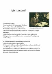 Vorschaubild Felix Hausdorff ( Clara Z, Fiona & Sina )