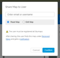 Preview image Share map to user