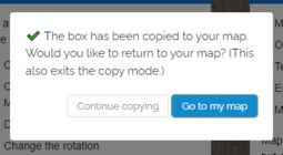 Preview image Confirmation of box copy
